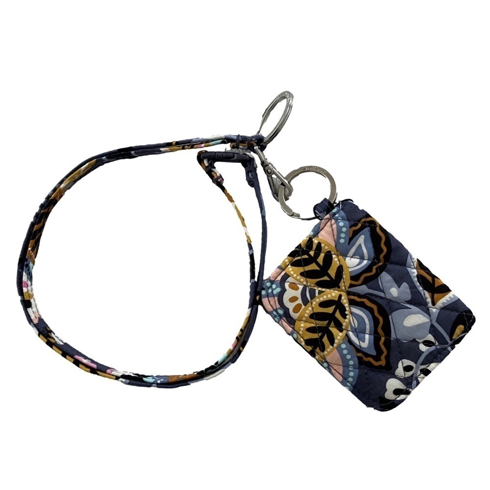 Vera Bradley Campus Double ID Lanyard Charmont Meadows Floral NWT Host Pick 🎉